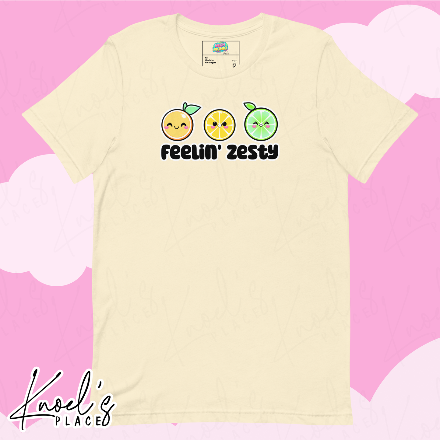 Feelin' Zesty Neon Picnic Citrus Neon Picnic Citrus Unisex T-shirt