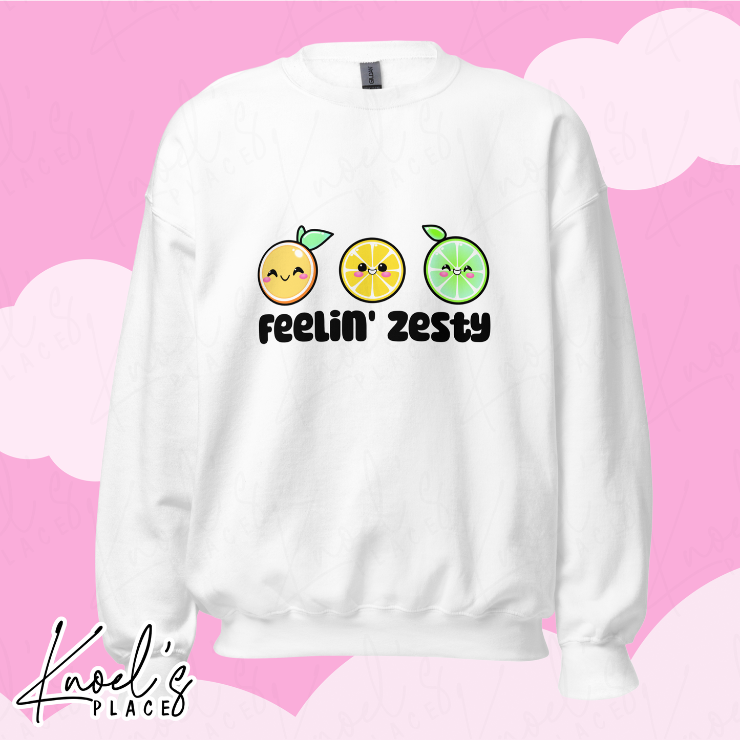 Feelin' Zesty Neon Picnic Citrus Unisex Sweatshirt