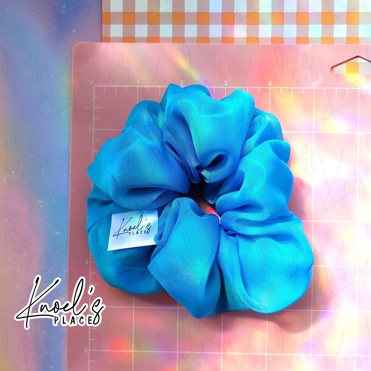 Cloud Soda (Blue) | Neon Picnic Scrunchie | Luxe & Basic Sizes
