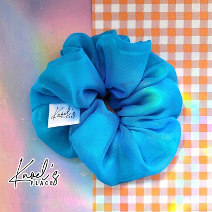 Cloud Soda (Blue) | Neon Picnic Scrunchie | Luxe & Basic Sizes