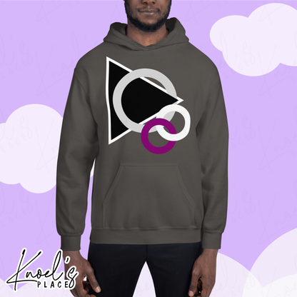 Stealth Geometric Demisexual Pride Flag Unisex Hoodie