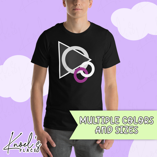 Stealth Geometric Demisexual Pride Flag Unisex T-shirt