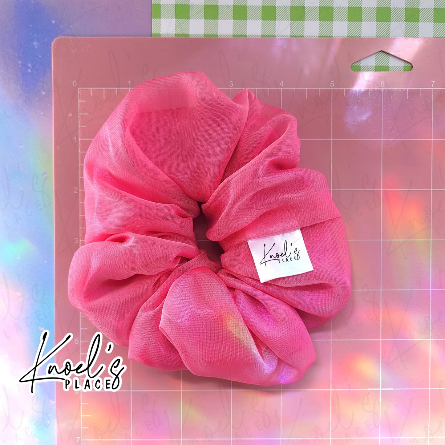 Fruit Punch (Pink) | Neon Picnic Scrunchie | Luxe & Basic Sizes