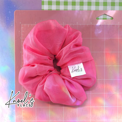 Fruit Punch (Pink) | Neon Picnic Scrunchie | Luxe & Basic Sizes
