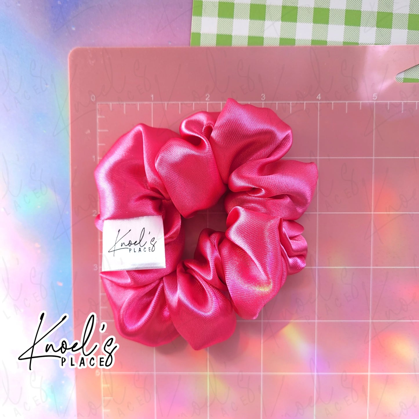 Fruit Punch (Pink) | Neon Picnic Scrunchie | Luxe & Basic Sizes