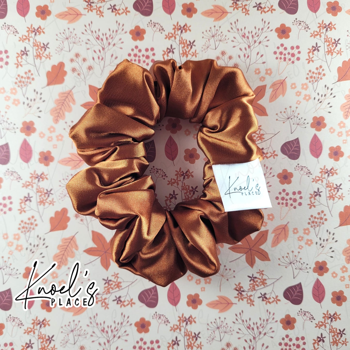 Maple Handmade Scrunchies | Double-Layer Satin & Chiffon Oversized or Single Layer Satin Hair Ties