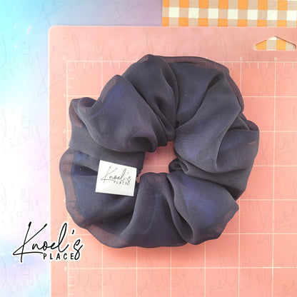 Midnight Snack (Navy) | Neon Picnic Scrunchie | Luxe & Basic Sizes