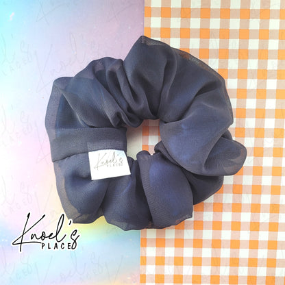 Midnight Snack (Navy) | Neon Picnic Scrunchie | Luxe & Basic Sizes