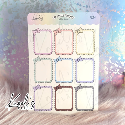 My Pretty Planner Full Box Pastel Sticker Sheet