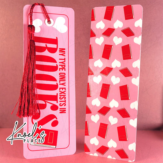 "My Type Only Exists in Books" Funny Bookmark | Book Boyfriend
