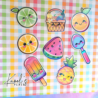 Lenny Lime Holographic Vinyl Sticker Decal | Neon Picnic