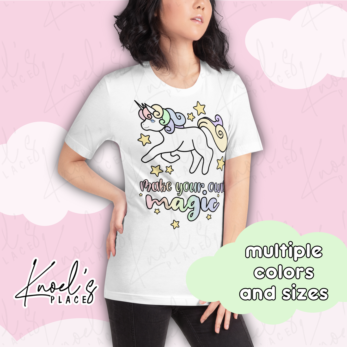Make Your Own Magic Kawaii Unicorn Unisex t-shirt | Harmony