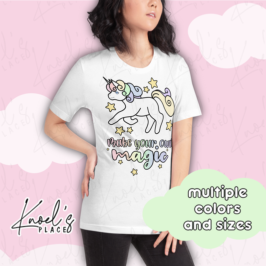Make Your Own Magic Kawaii Unicorn Unisex t-shirt | Harmony