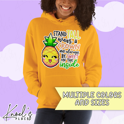 Stand Tall Neon Picnic Pineapple Unisex Hoodie