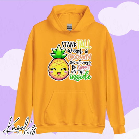 Stand Tall Neon Picnic Pineapple Unisex Hoodie