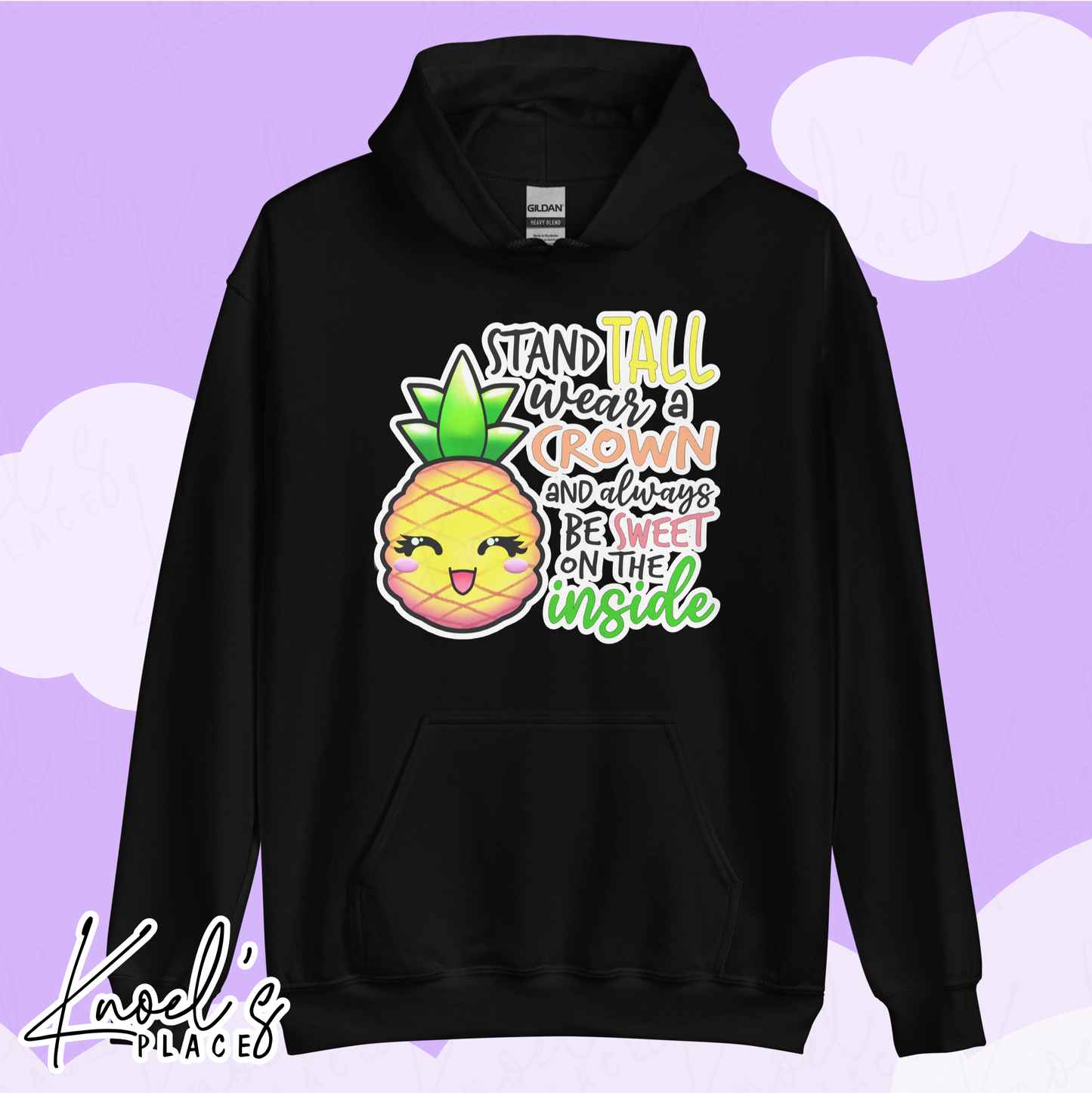 Stand Tall Neon Picnic Pineapple Unisex Hoodie