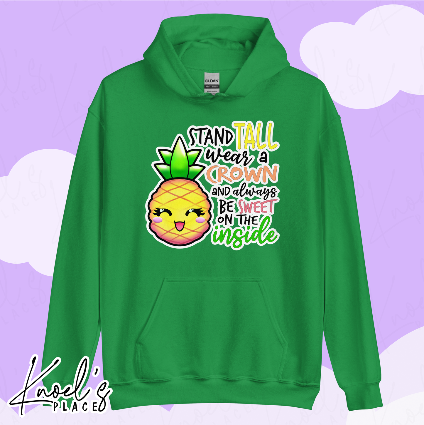 Stand Tall Neon Picnic Pineapple Unisex Hoodie