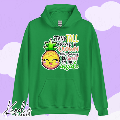 Stand Tall Neon Picnic Pineapple Unisex Hoodie