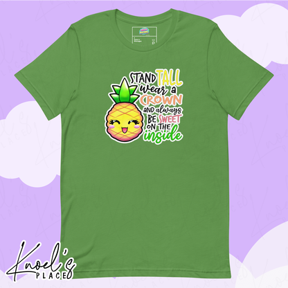 Stand Tall Neon Picnic Pineapple Unisex T-Shirt