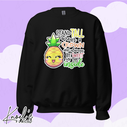 Stand Tall Neon Picnic Pineapple Unisex Sweatshirt