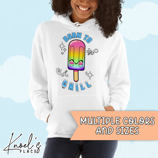 Born to Chill Neon Picnic Popsicle Unisex Hoodie