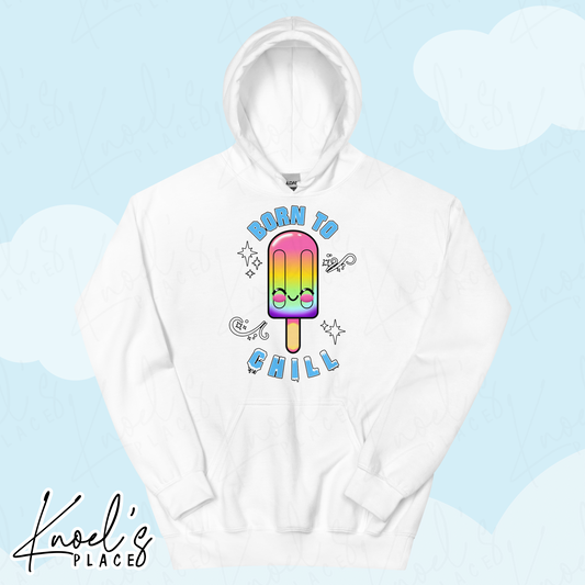 Born to Chill Neon Picnic Popsicle Unisex Hoodie