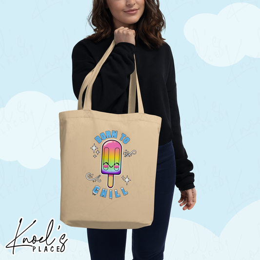 Born to Chill Neon Picnic Popsicle Eco Tote Bag