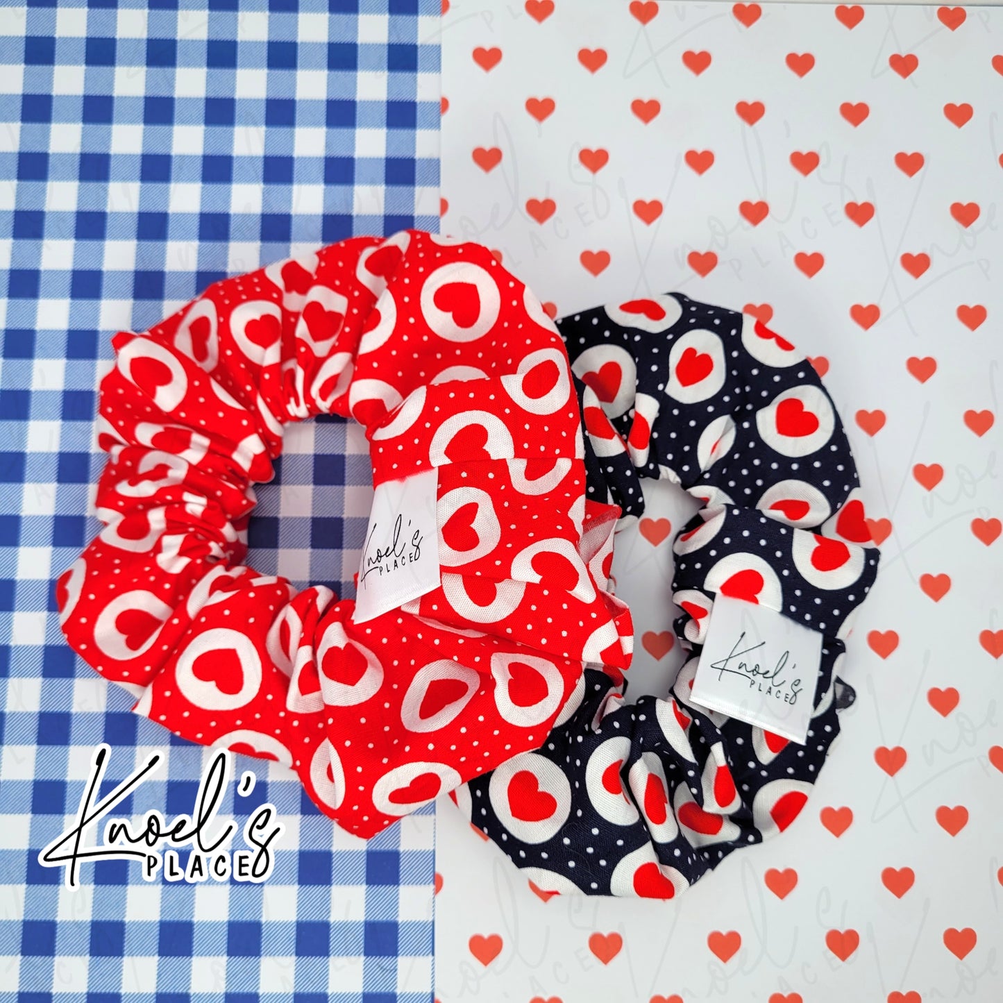 Ruby & Celine | Valentine's Day | Handmade Cotton Scrunchies
