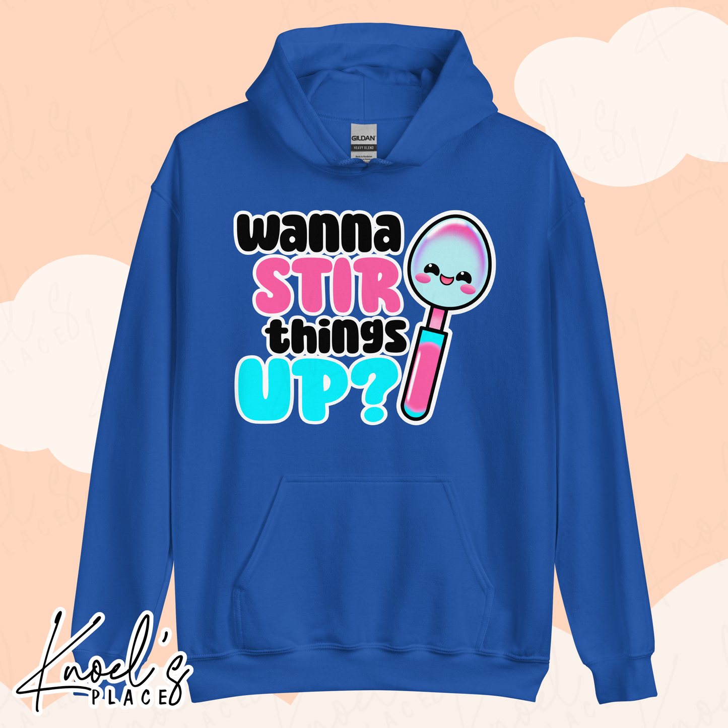 Wanna Stir Things Up? Neon Picnic Spoon Unisex Hoodie