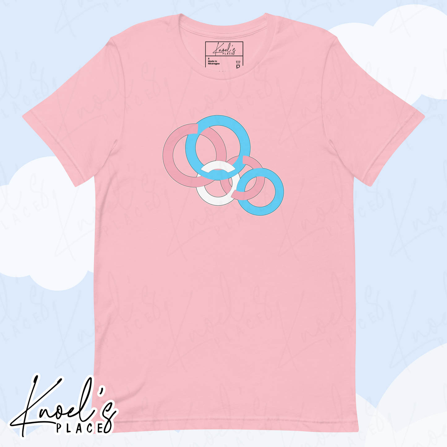 Stealth Geometric Transgender Pride Flag Unisex T-shirt