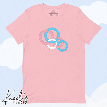 Stealth Geometric Transgender Pride Flag Unisex T-shirt
