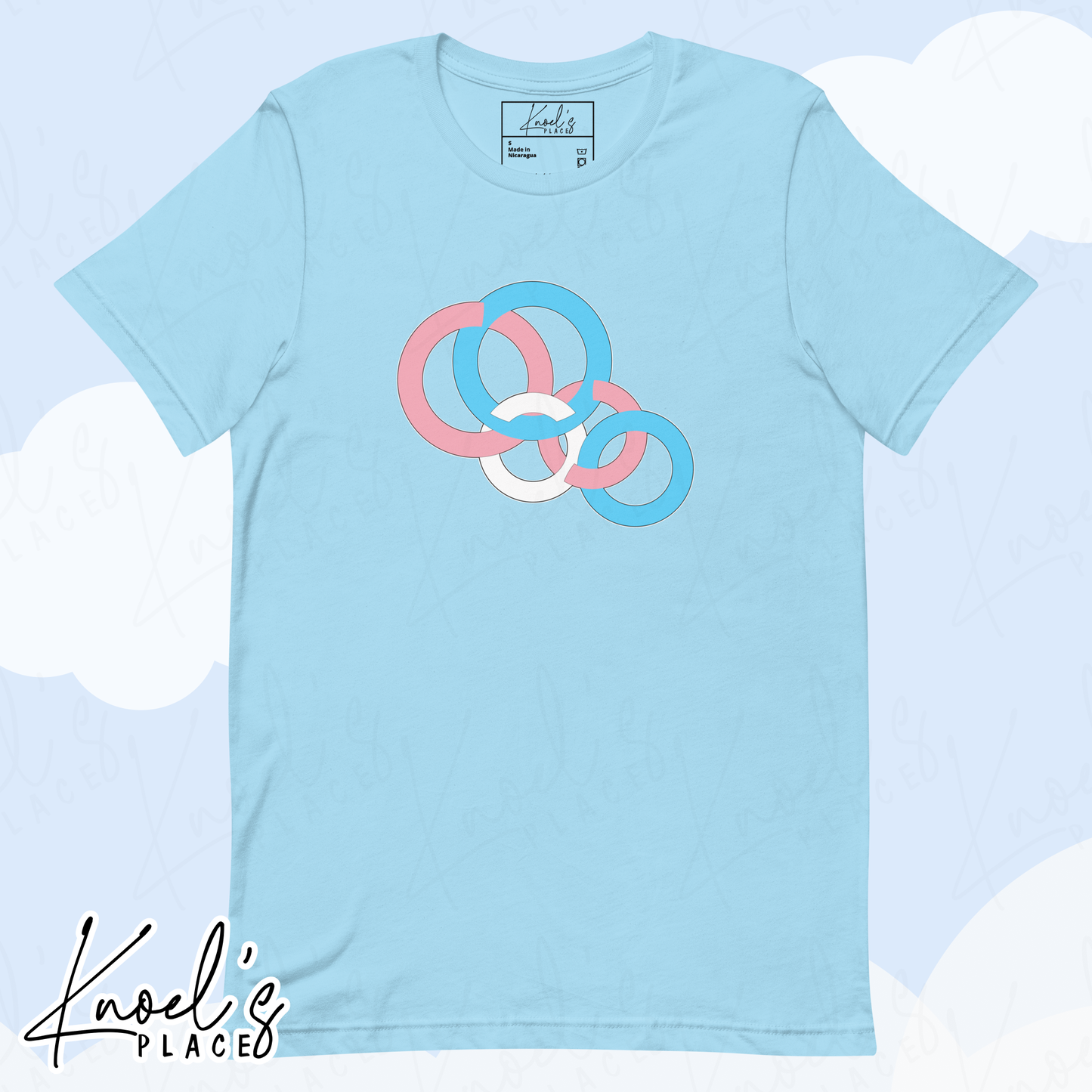 Stealth Geometric Transgender Pride Flag Unisex T-shirt
