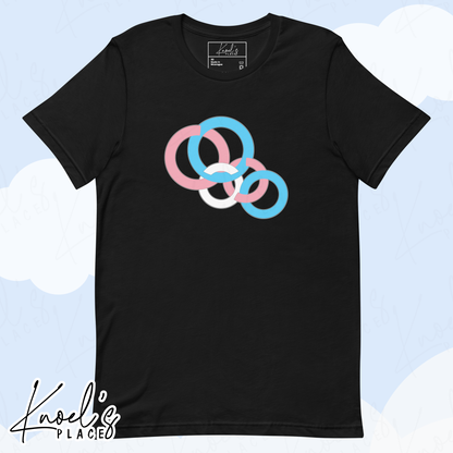 Stealth Geometric Transgender Pride Flag Unisex T-shirt