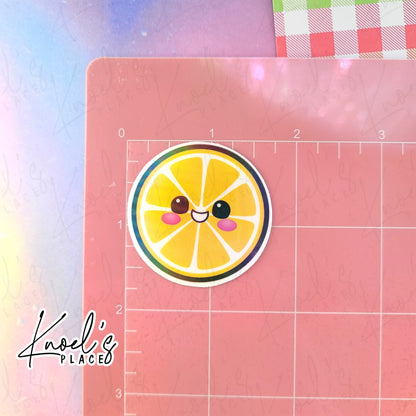 Sunny Lemon Holographic Vinyl Sticker Decal | Neon Picnic