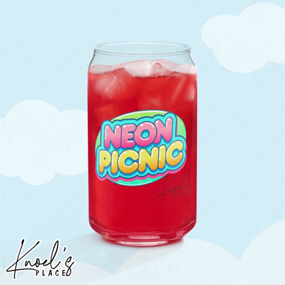 Born to Chill Neon Picnic Popsicle Can-shaped glass