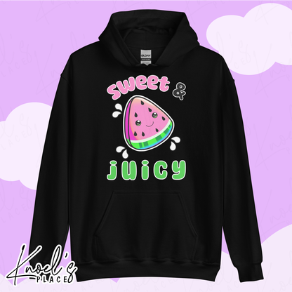 Sweet & Juicy Neon Picnic Watermelon Unisex Hoodie