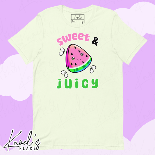 Sweet & Juicy Neon Picnic Watermelon Unisex T-Shirt