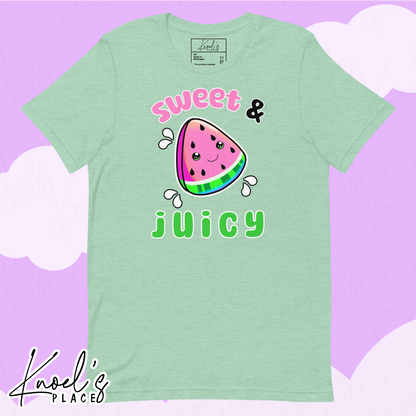 Sweet & Juicy Neon Picnic Watermelon Unisex T-Shirt