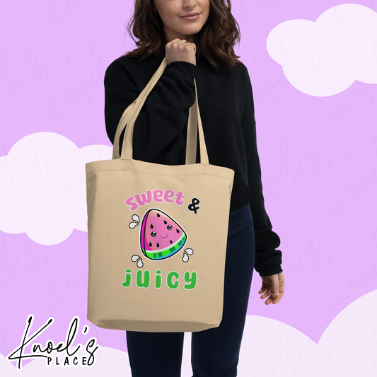 Sweet & Juicy Neon Picnic Watermelon Tote Bag