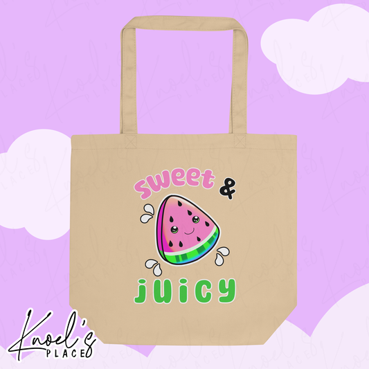Sweet & Juicy Neon Picnic Watermelon Tote Bag
